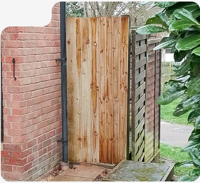 Completed fence work